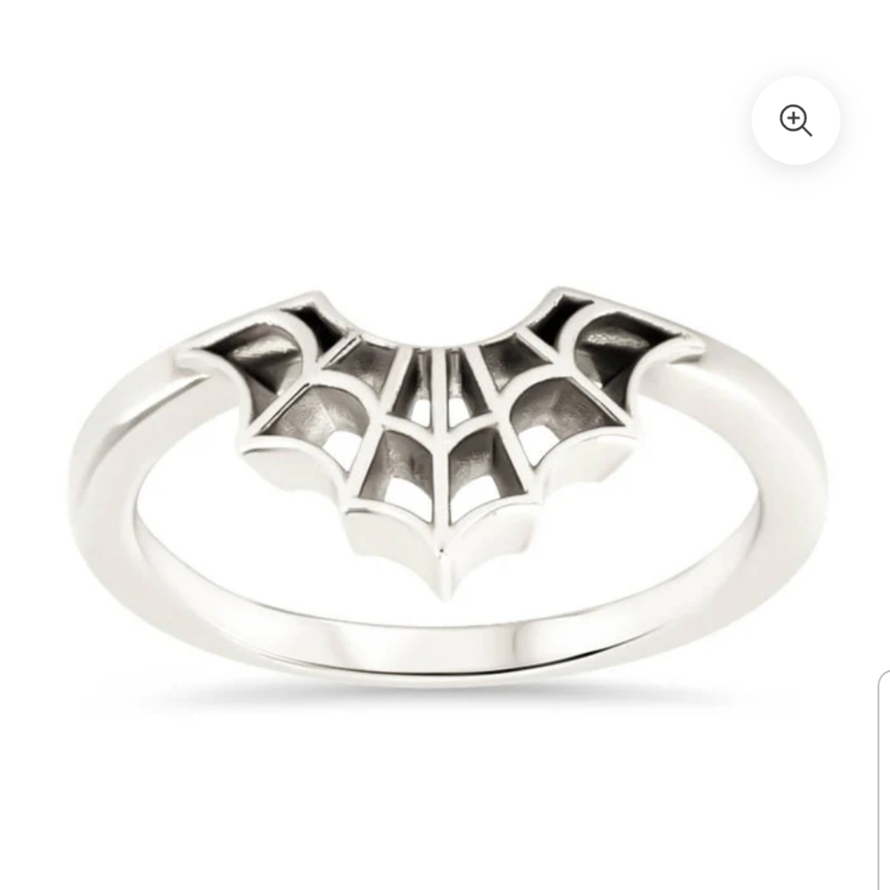 Web ring 18k white gold
